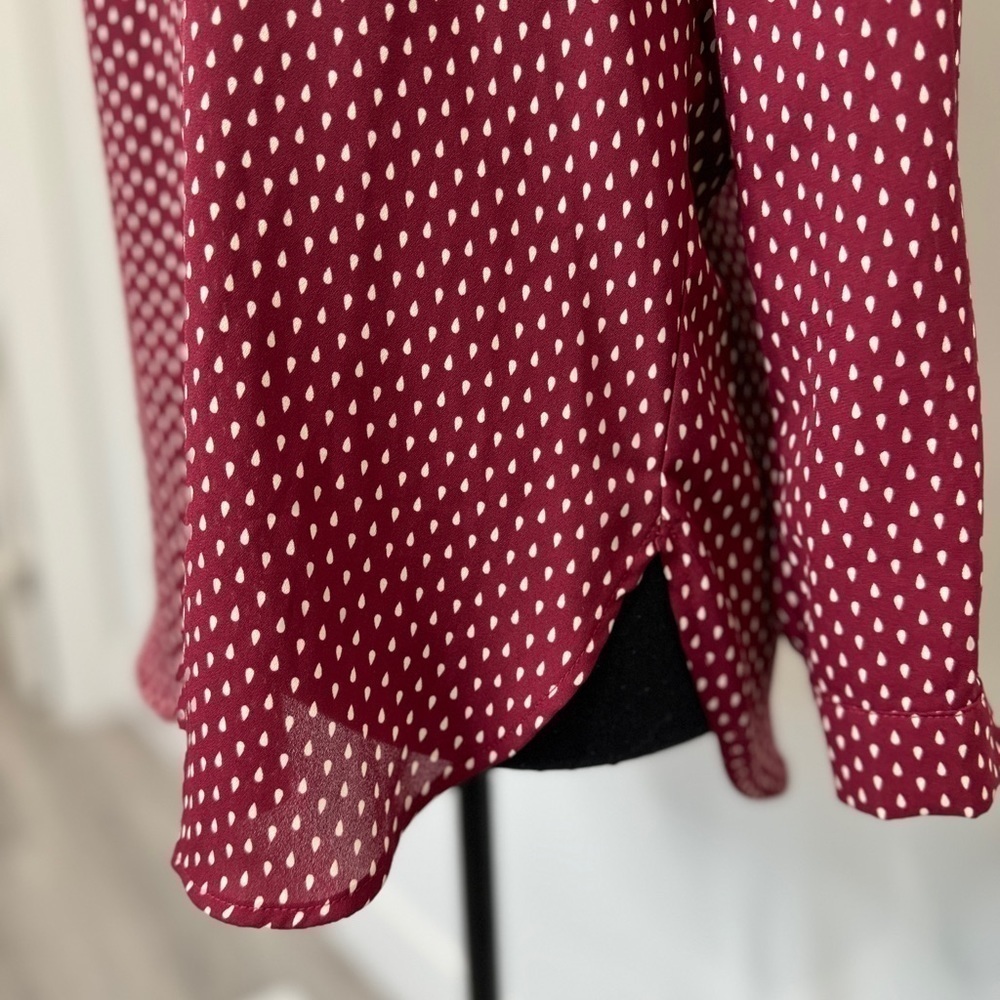 Alice Blue for Stitch Fix Red V-Neck Blouse (S) - Picture 4 of 9